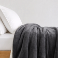 Nele Kuscheldecke 200x230cm Grau – Doppelseitige Wolldecke fürs Bett