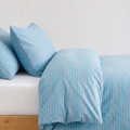 Marin Bettwäsche Gestreift 220x240cm – Türkise Streifen aus 100% Baumwolle