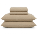 Runa Bettwäsche Musselin 220x240cm – Beige Bettbezug aus 100% Baumwolle