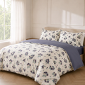 Liv Bettwäsche mit Blaubeeren 200x200cm – Botanischer Bettbezug für Mädchenzimmer