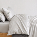 Nova Bettwäsche Uni Satin Greige 200x220 cm – Szene 11