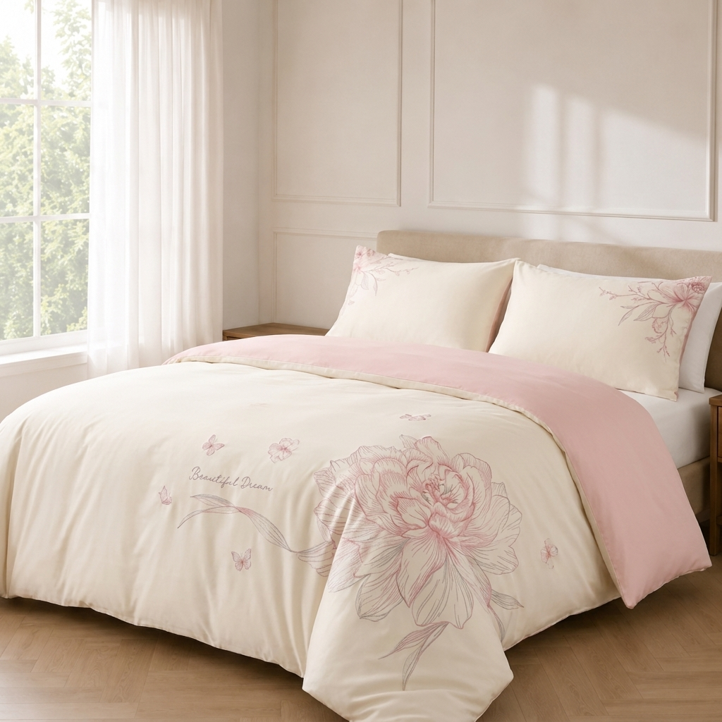 Fleur Bettwäsche creme – Szene 2