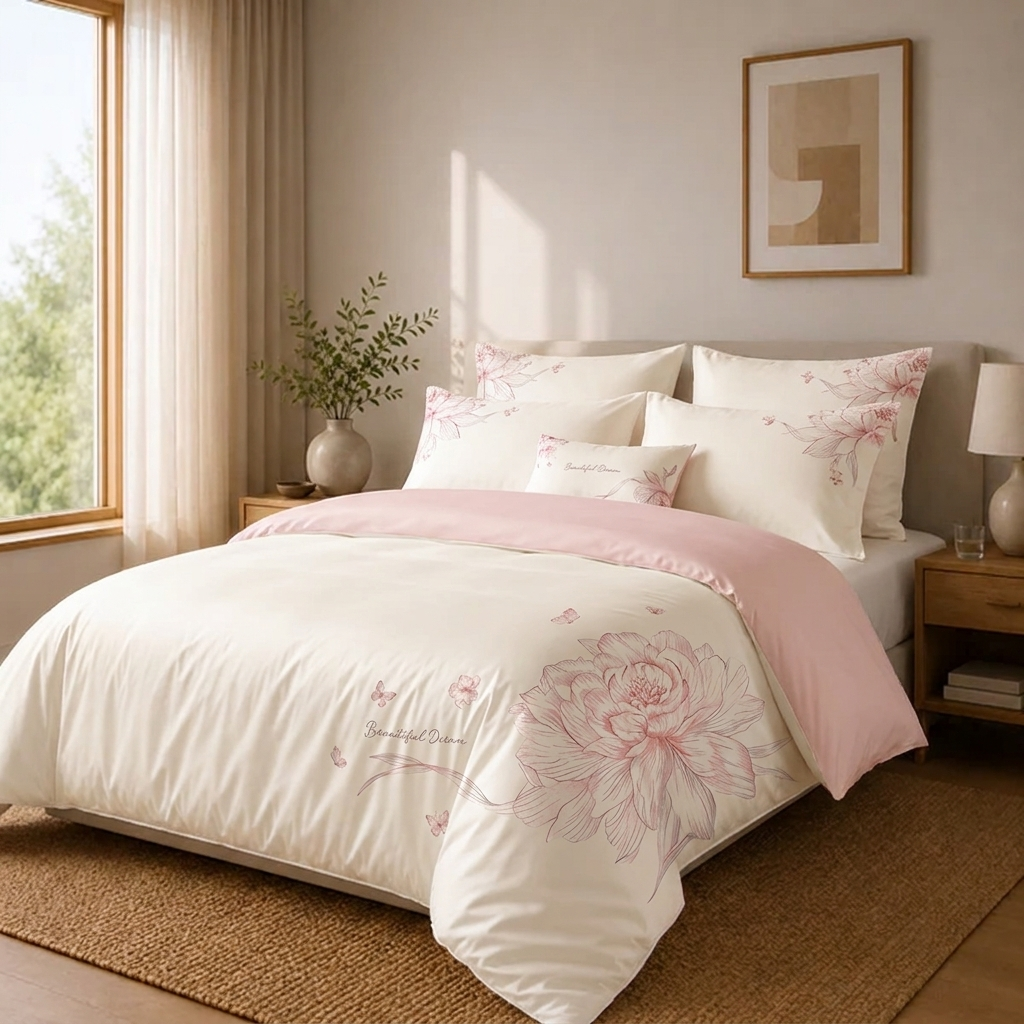 Fleur Bettwäsche creme – Szene 7