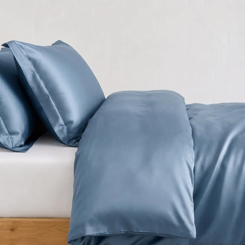 Indigo Bettwäsche jeansblau – Szene 3