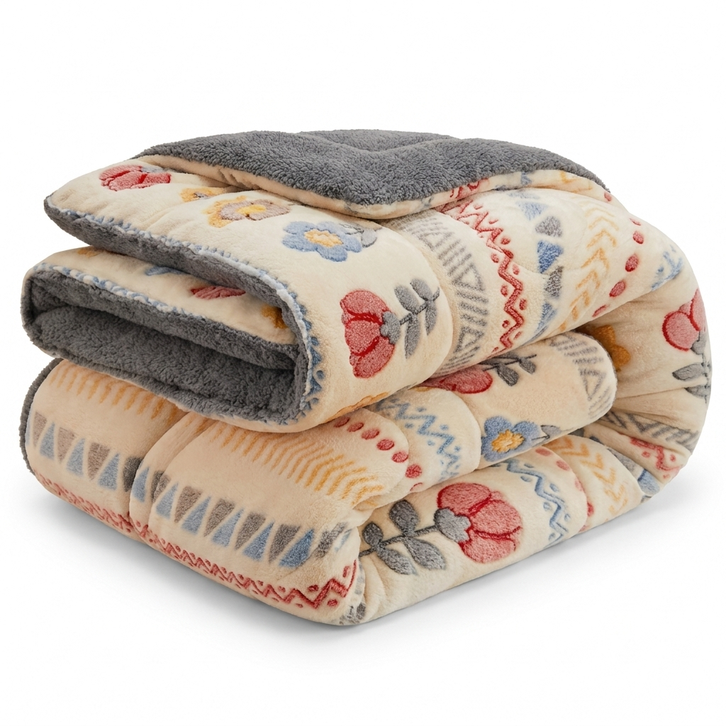 Câline Winterdecke Creme Blumen – Szene 1