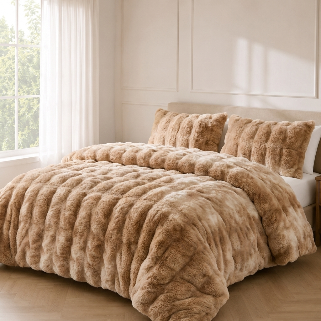 Noisette Plüsch Bettwäsche Camel – Szene 2