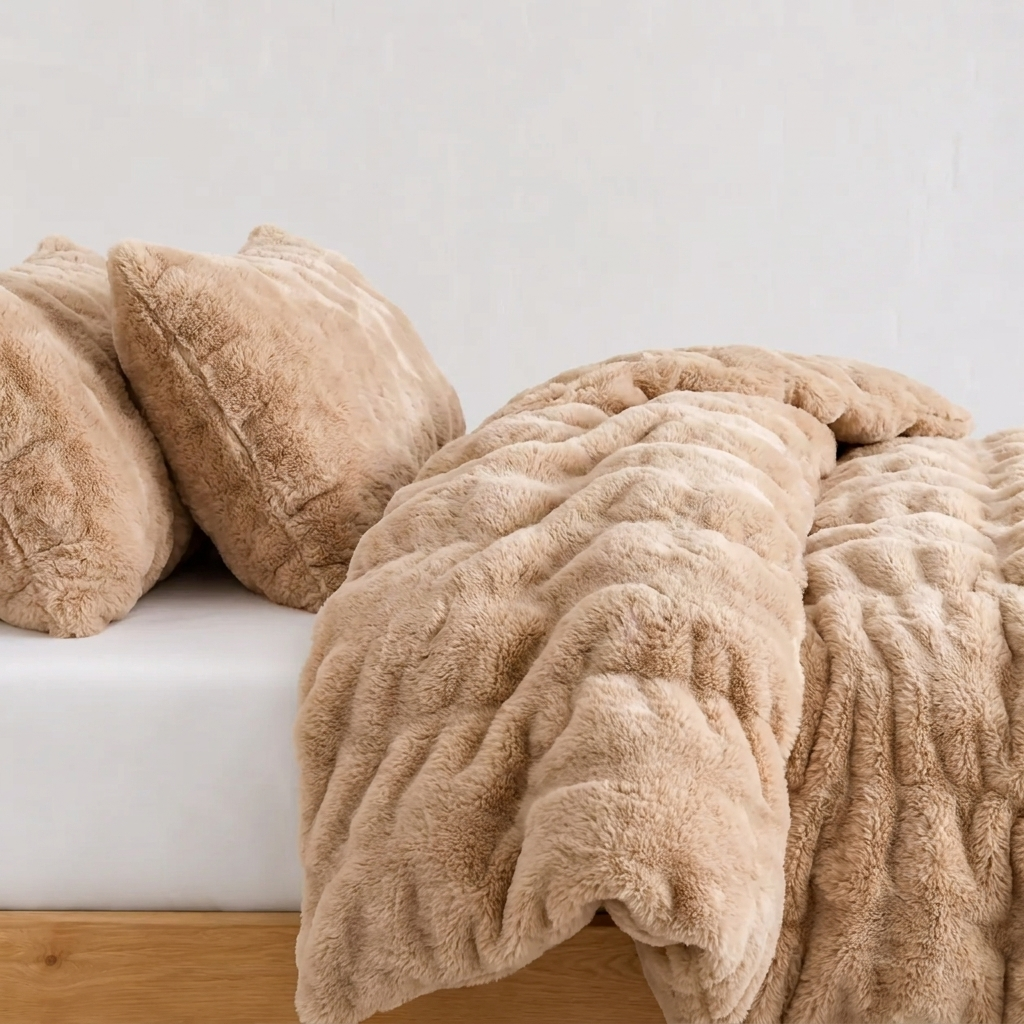 Noisette Plüsch Bettwäsche Camel – Szene 3