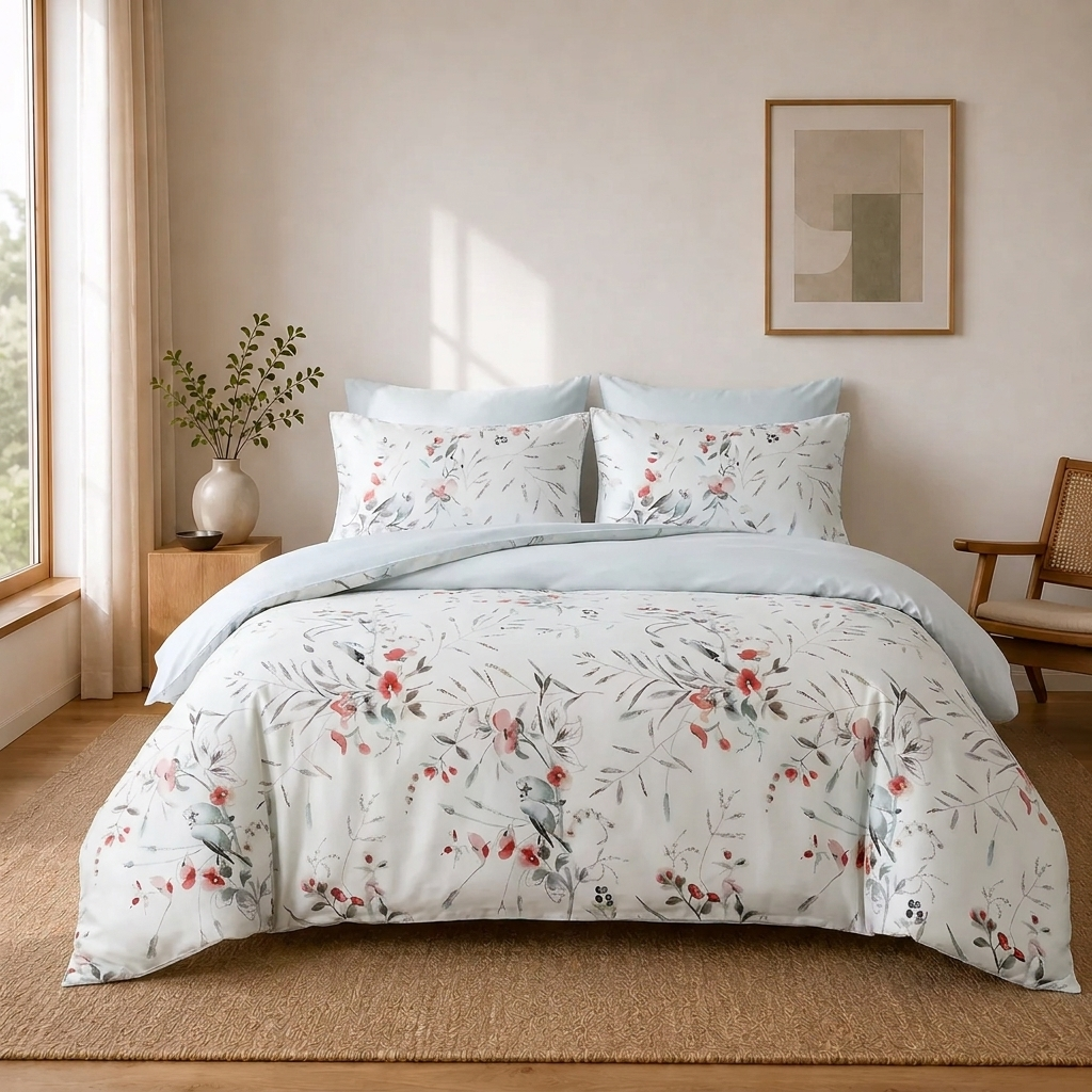Florine Bettwäsche Blumen Creme – Szene 4