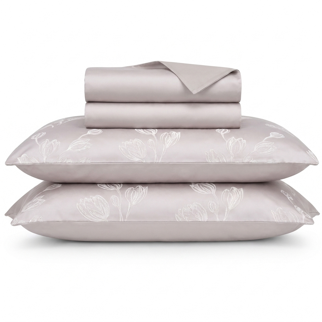 Brume Bettwäsche Jacquard Grau – Szene 1