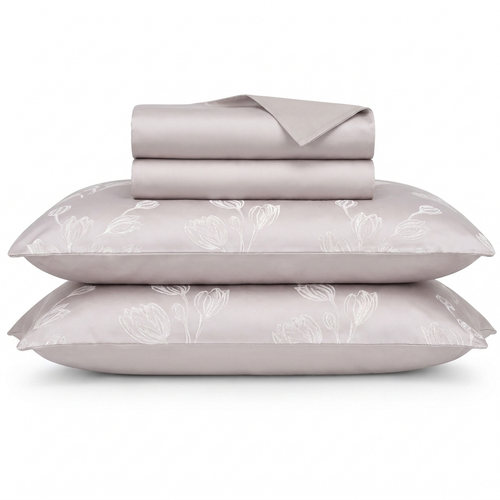 Brume Bettwäsche Jacquard Grau – Szene 1