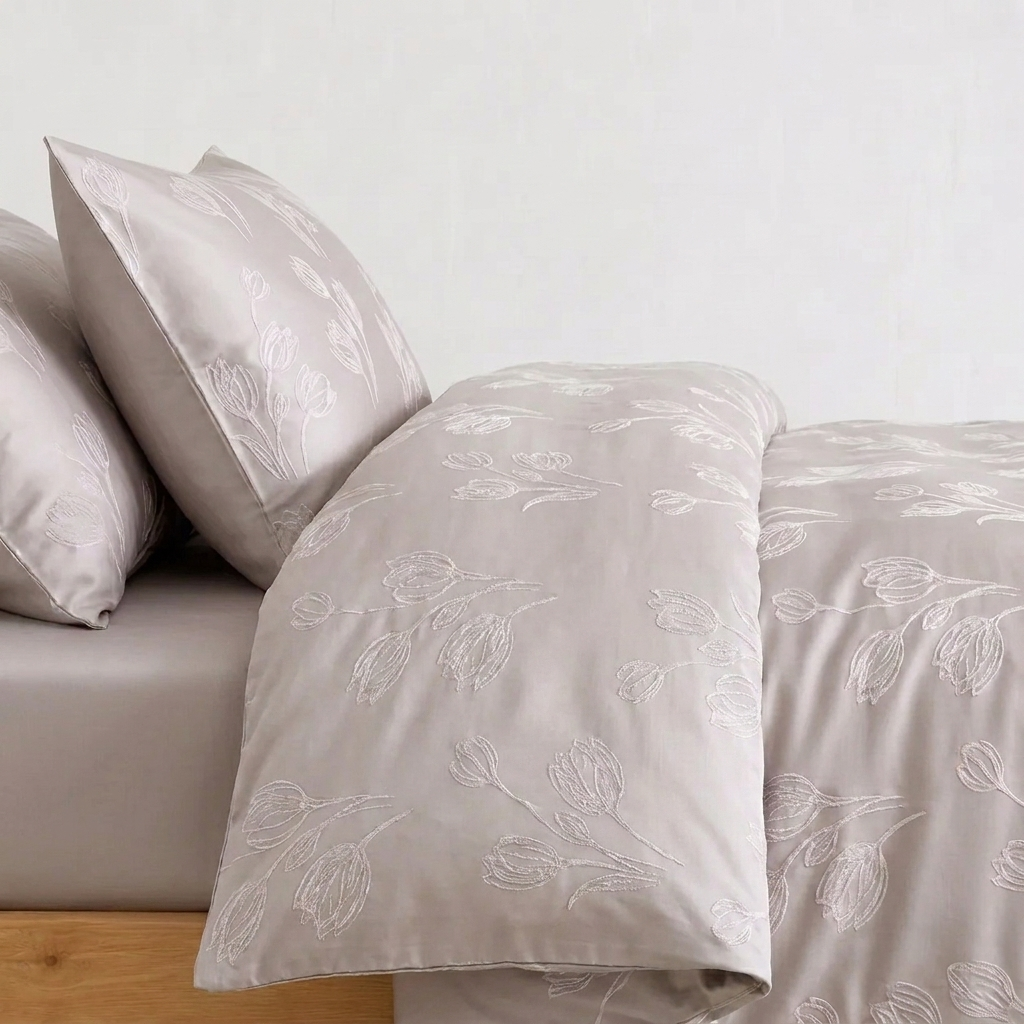 Brume Bettwäsche Jacquard Grau – Szene 3