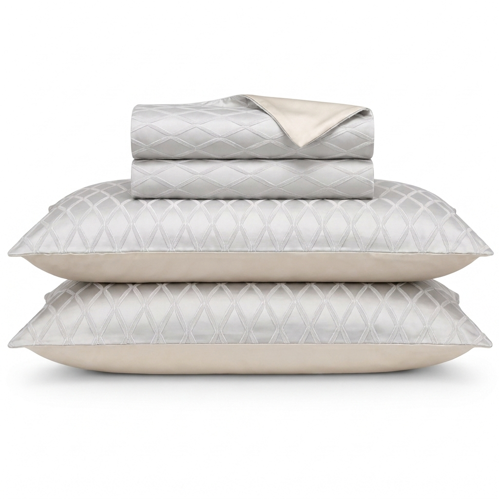 Ivoire Bettwäsche Jacquard Weiß – Szene 1