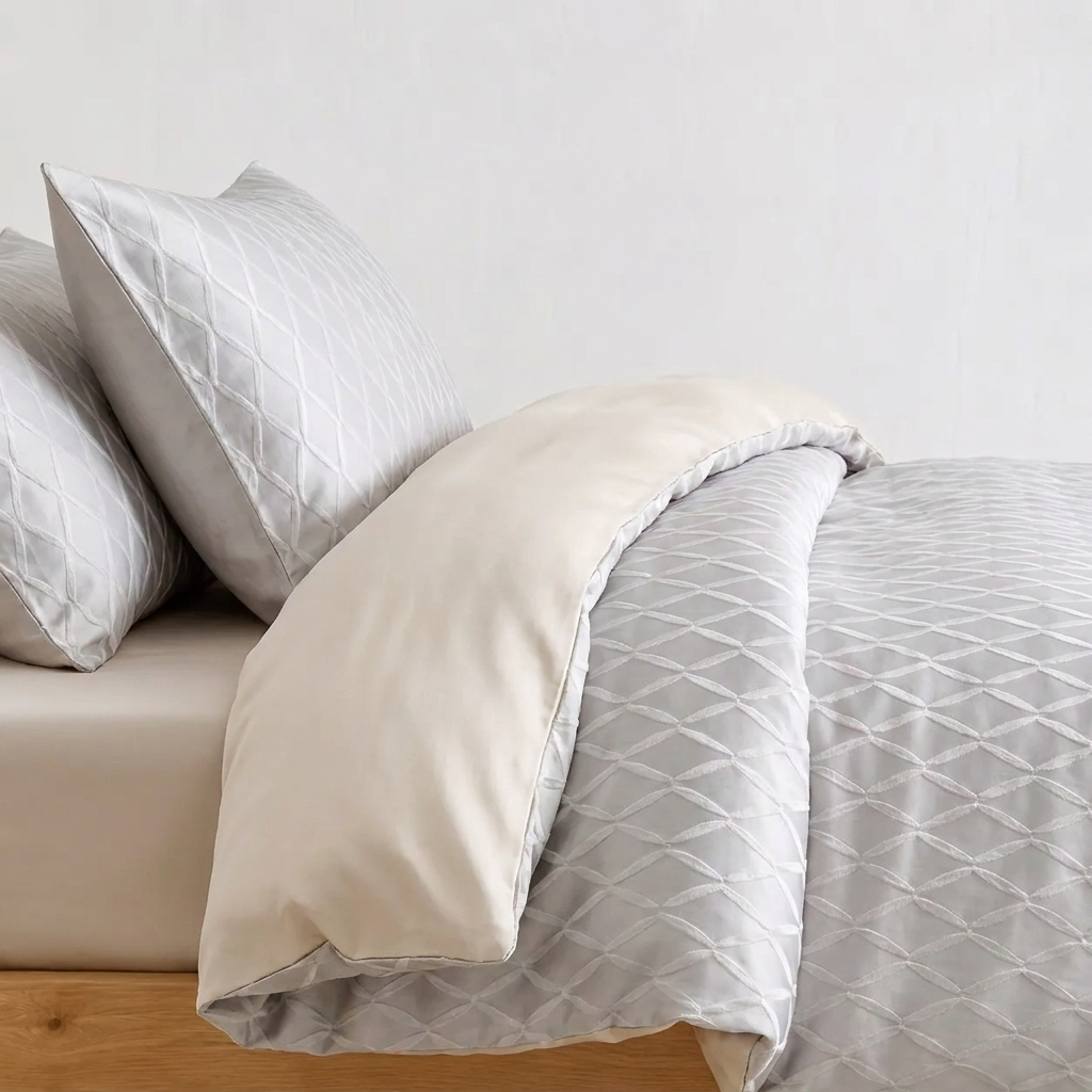 Ivoire Bettwäsche Jacquard Weiß – Szene 3