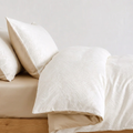 Lin Bettwäsche Jacquard Creme – Szene 3