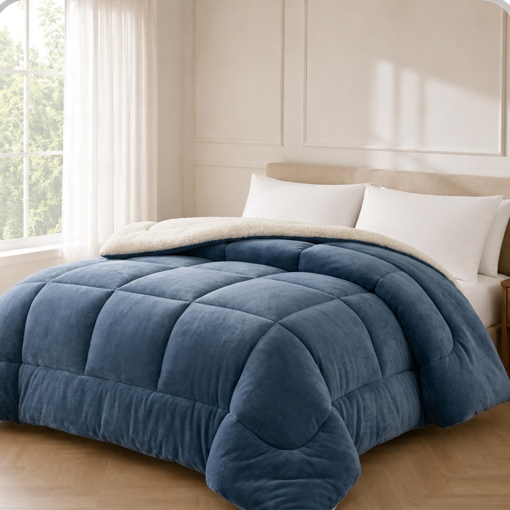 Cendre Winter-Steppdecke Anthrazit – Szene 2