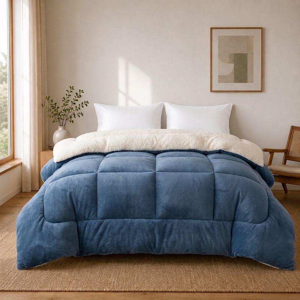 Cendre Winter-Steppdecke Anthrazit – Szene 4