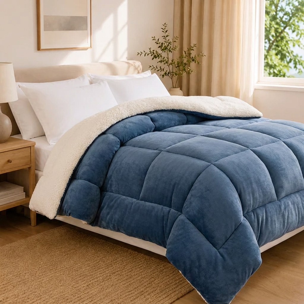 Cendre Winter-Steppdecke Anthrazit – Szene 6