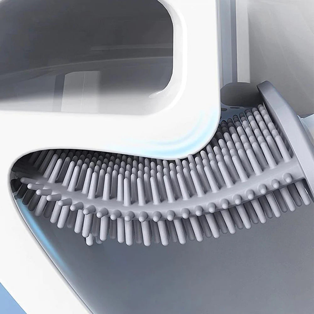 Silicone Toilet Brush – Hygienic Non-Scratch Cleaning Brush with Holder