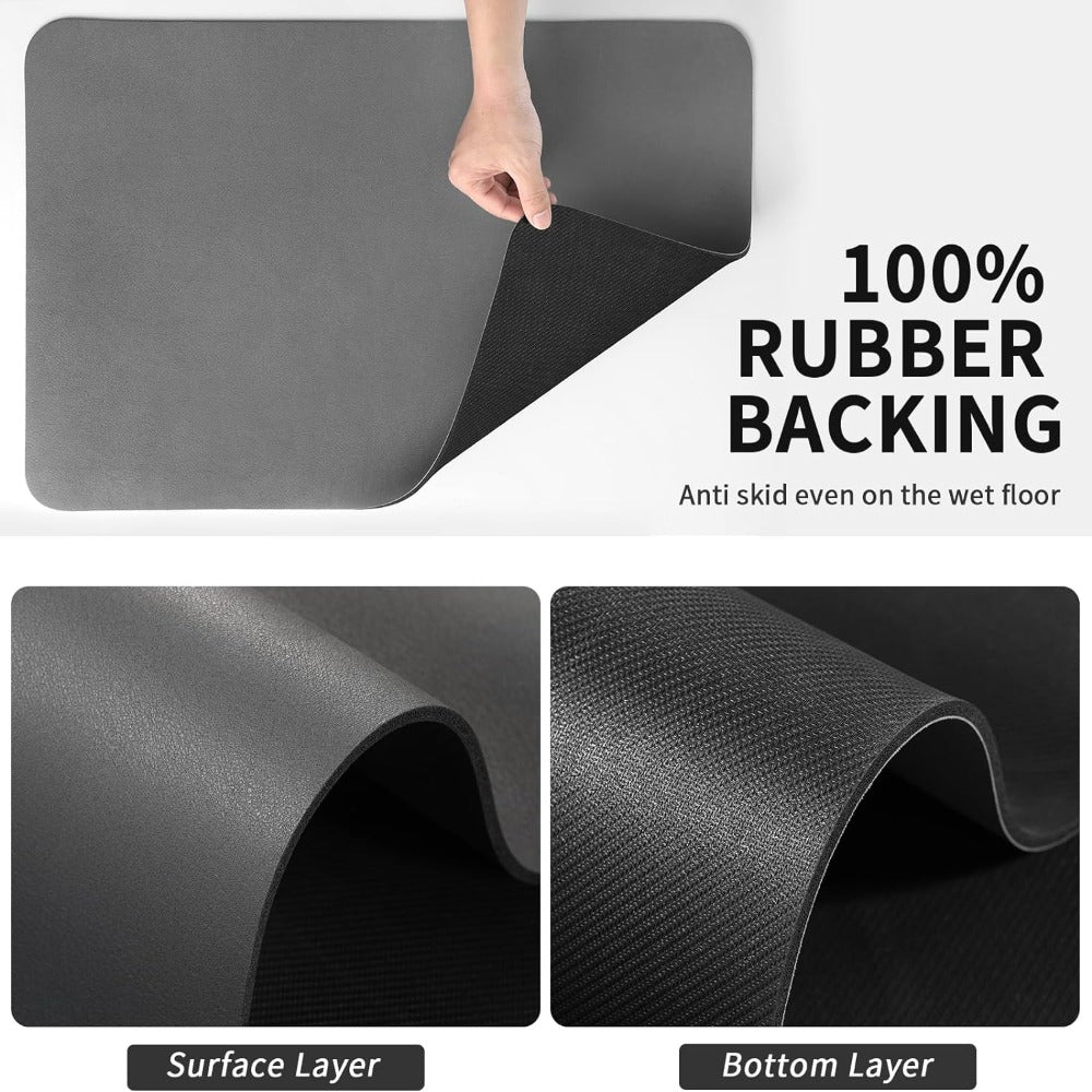 Quick-Dry Kitchen Dish Drying Mat – Highly Absorbent Countertop Mat