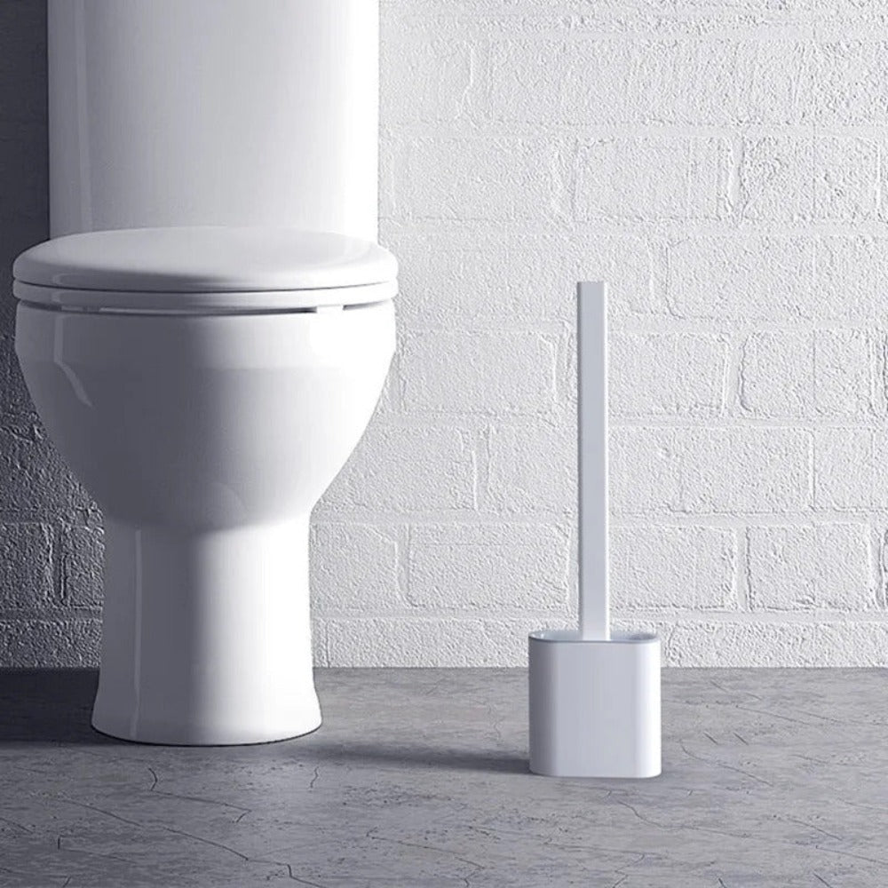Silicone Toilet Brush – Hygienic Non-Scratch Cleaning Brush with Holder