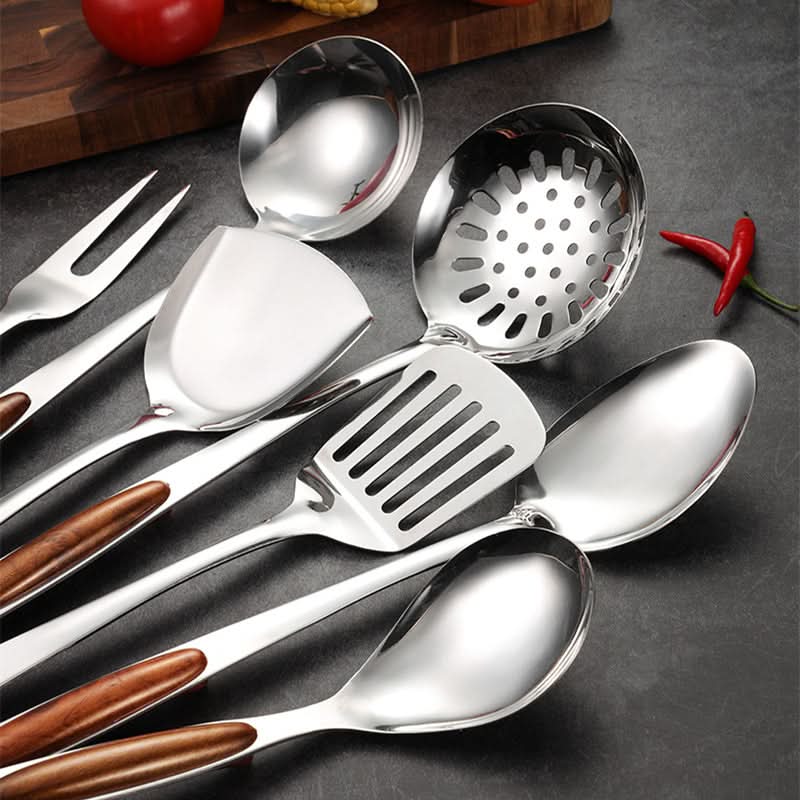 PROCHEF Stainless Steel Kitchen Utensil Set – Ergonomic Cooking Tools