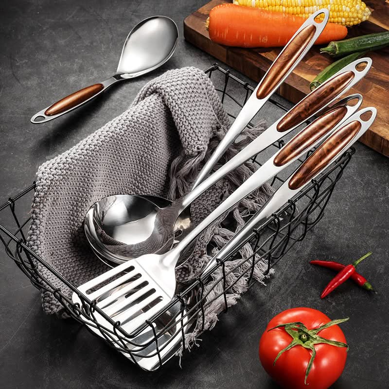 PROCHEF Stainless Steel Kitchen Utensil Set – Ergonomic Cooking Tools