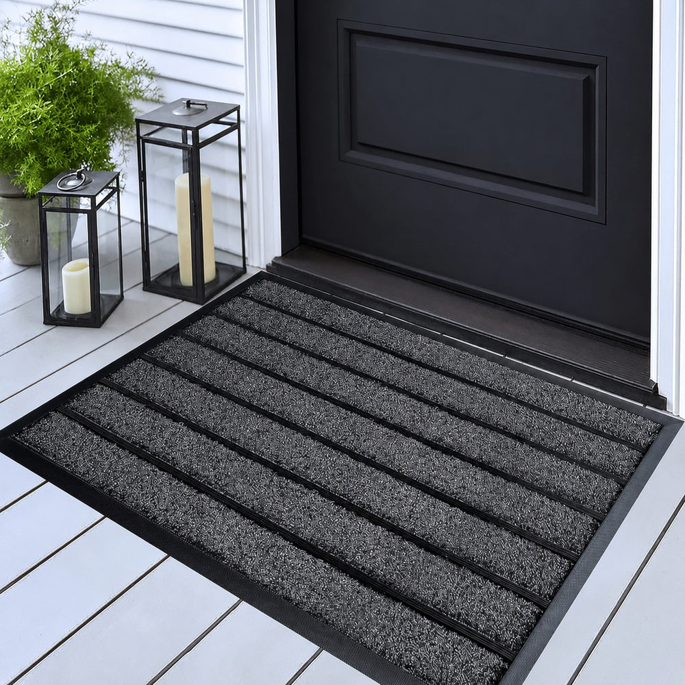 Stripe Master Door Mat – Absorbent Non-Slip Striped Entryway Mat